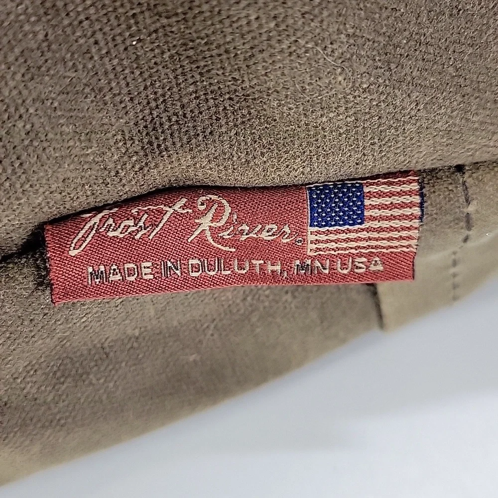 Frost River Duluth Trading Waxed Canvas Roll-Top Crossbody Bag in Olive Green